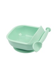 LOFCA 1 Set Baby Silicone Feeding Bowl Food Grade Liquid-Proof Suction Rotating Bowl Learning Dishes Tableware Children Plate