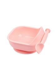 LOFCA 1 Set Baby Silicone Feeding Bowl Food Grade Liquid-Proof Suction Rotating Bowl Learning Dishes Tableware Children Plate