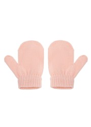 Winter Protection Baby Hats Kids Autumn Warm Knitted Winter Hat Newborn Baby Cute Gloves Hats For 6-48 Months