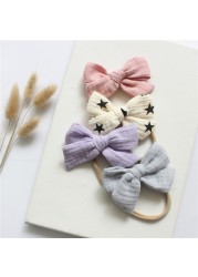 Cotton Baby Girl Headbands Bows Hair Bands For Kids Hair Accessories Infant Items Little Girl Toddler Headband Newborn Baby