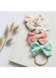 Cotton Baby Girl Headbands Bows Hair Bands For Kids Hair Accessories Infant Items Little Girl Toddler Headband Newborn Baby