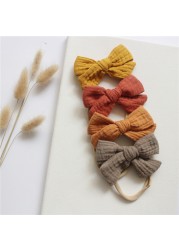 Cotton Baby Girl Headbands Bows Hair Bands For Kids Hair Accessories Infant Items Little Girl Toddler Headband Newborn Baby