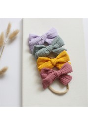 Cotton Baby Girl Headbands Bows Hair Bands For Kids Hair Accessories Infant Items Little Girl Toddler Headband Newborn Baby