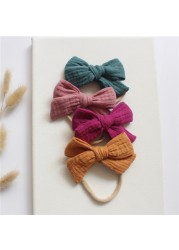 Cotton Baby Girl Headbands Bows Hair Bands For Kids Hair Accessories Infant Items Little Girl Toddler Headband Newborn Baby