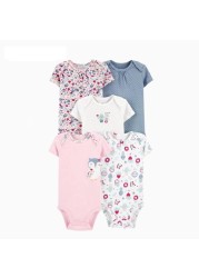 Baby Short Sleeve O-Neck Bodysuit Boy Girl Body Clothes Infant Clothes Unisex New Born Bodysuits 2021 Spring Summer Costume