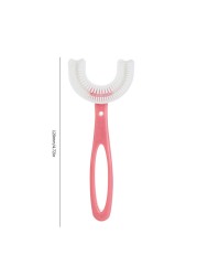 Kids U-Shape Toothbrush Food Grade Soft Silicone Brush Head Massage Toothbrush For Kids Children Oral Care Tool