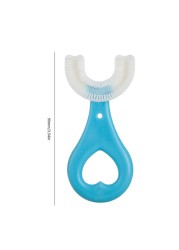 Kids U-Shape Toothbrush Food Grade Soft Silicone Brush Head Massage Toothbrush For Kids Children Oral Care Tool