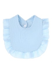 Boy Girls Lace Bibs Soft Cotton Adjustable Lace-up Baby Bib Burp Cloths For Babies Baby Feeding Saliva Towel