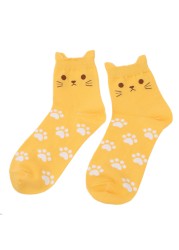 Cartoon cute cat kids socks candy color socks boys girl cotton sock wholesale children accessories newborn