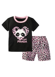 2022 Dinosaur Unicorn Panda Children's Clothing Summer Boys and Girls Clothes Teenagers Kids Suits Boys Sets Girls Outfits