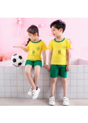 Boys Short Sleeve Cotton Pajamas Sets Dinosaur Boys Sleepwear Sets Teenage Kids Pajamas For Boys 3 4 5 6 7 8 9 10 11 12 Years