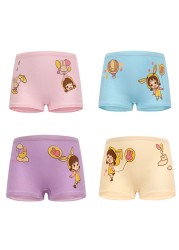 4pcs/lot Kids Girls Underwear Cotton Boxer Girl Comfortable Breathable Safety Pants Children's Panties