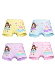 4pcs/lot Kids Girls Underwear Cotton Boxer Girl Comfortable Breathable Safety Pants Children's Panties