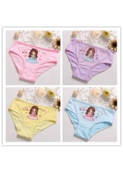 4pcs/lot Kids Girls Underwear Cotton Boxer Girl Comfortable Breathable Safety Pants Children's Panties