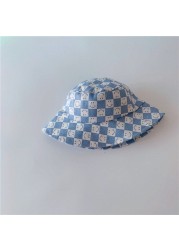 MILANCEL 2022 Spring New Kids Cap Casual Boys Hat Korean Smile Girls Hat Fashion Chess Children Hat