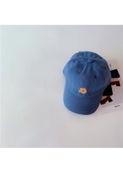 MILANCEL 2022 Spring New Kids Cap Embroidery Floral Girls Cap Korean Casual Boys Sunhat Fashion Children Hat