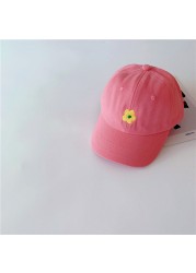 MILANCEL 2022 Spring New Kids Cap Embroidery Floral Girls Cap Korean Casual Boys Sunhat Fashion Children Hat