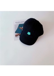 MILANCEL 2022 Spring New Kids Cap Embroidery Floral Girls Cap Korean Casual Boys Sunhat Fashion Children Hat