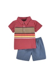 Fashion Newborn Baby Boys Clothes Summer Gray Jacket+Pants 2-Pieces Boys Clothing Sets Baby Clothing Sets Outfits For 9M-3Years