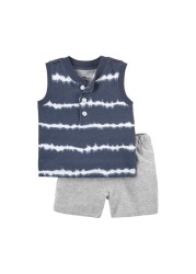 Fashion Newborn Baby Boys Clothes Summer Gray Jacket+Pants 2-Pieces Boys Clothing Sets Baby Clothing Sets Outfits For 9M-3Years