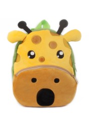 Baby Plush Backpack Cute Kindergarten Backpacks For Kids Boy Girl 3D Cartoon Animal Baby Bags 0-4 Years Children Book Bag