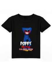 Playtime Poppy Horror Game Kids T-shirt Harajuku Graphic Houji Wuji T-shirt Boys Short Sleeve T-shirt Summer Cartoon Girl T-shirt