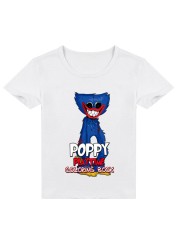 Playtime Poppy Horror Game Kids T-shirt Harajuku Graphic Houji Wuji T-shirt Boys Short Sleeve T-shirt Summer Cartoon Girl T-shirt