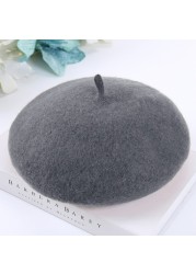 Fashion Spring Autumn Winter Wool Bonnet Princess Kids Girls Hats Lovely Beanie QX2D