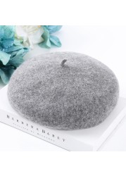 Fashion Spring Autumn Winter Wool Bonnet Princess Kids Girls Hats Lovely Beanie QX2D