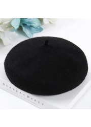 Fashion Spring Autumn Winter Wool Bonnet Princess Kids Girls Hats Lovely Beanie QX2D