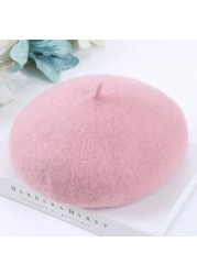 Fashion Spring Autumn Winter Wool Bonnet Princess Kids Girls Hats Lovely Beanie QX2D