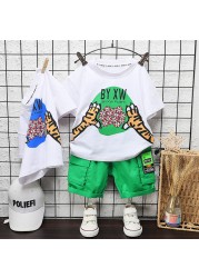 New summer baby clothes suit children boys girls cartoon cotton T-shirt shorts 2pcs/sets baby casual outfit kids tracksuits