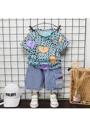 New summer baby clothes suit children boys girls cartoon cotton T-shirt shorts 2pcs/sets baby casual outfit kids tracksuits