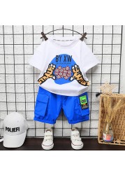 New Boys Clothes Summer Newborn Baby Girl Clothes Children Cartoon Sport T-shirt + Shorts 2pcs/set Infant Costume Kids Tracksuit