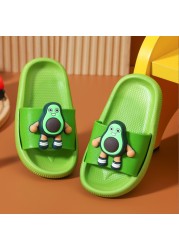 Children's slippers summer cartoon cute anti-skid soft bottom small children's room bath boys and girls home baby cold slippers