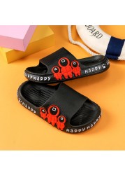 Children's slippers summer cartoon cute anti-skid soft bottom small children's room bath boys and girls home baby cold slippers