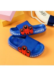 Children's slippers summer cartoon cute anti-skid soft bottom small children's room bath boys and girls home baby cold slippers