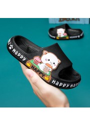 Children's slippers summer cartoon cute anti-skid soft bottom small children's room bath boys and girls home baby cold slippers