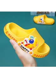 Children's slippers summer cartoon cute anti-skid soft bottom small children's room bath boys and girls home baby cold slippers