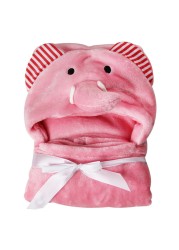 3D Baby Soft Blanket Hooded Animal Baby Bathrobe Soft Cartoon Baby Towel Personalized Kids Bath Robe Infant Towel