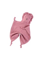 Baby Soother Appease Towel Bib Soft Animal Cats Doll Teether Infant Comfort Sleeping Nursing Cuddling Blanket Toys Shower