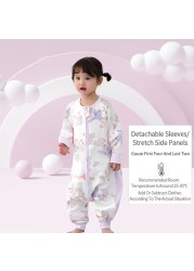 Cotton Baby Sleeping Bag Long Sleeve Children Pajamas Split Legs Sleeping Kids Slippersack Anti-kick Baby Girl Blanket Bedding