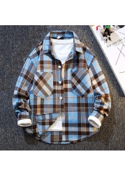 2022 New High Quality Boys Casual Long Sleeve Plaid Button Down Shirt Classic Casual Shirt For Kids (6-16 Years)