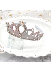 Kids Crowns Princess Crystal Crowns Rhinestone Girls Headbands Handmade Hair Band For Kids Girls Hair Accessories