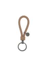 New Fashion Sheepskin Key Chain for Car Keys Clip Ring Women Weave Leather Key Holder Organizer Top Quality Men's Key Ring