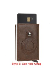 DIENQI - Anti Rfid Card Case for Men and Women, Metal Aluminum Mini Wallet for ID Credit Cards