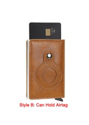 DIENQI - Anti Rfid Card Case for Men and Women, Metal Aluminum Mini Wallet for ID Credit Cards