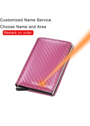 DIENQI - Anti Rfid Card Case for Men and Women, Metal Aluminum Mini Wallet for ID Credit Cards