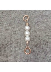 Pearl Bag Chain Strap Extender Bag Hanging Chain Pearl Chain for Decoration Girls Bag Accessories Handbag Chain Shoulder Bag Chain