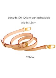 Genuine Leather Bag Strap High Quality Shoulder Strap Bag Accessories Narrow Bag Strap Hot Fashion Shoulder Bag Parts